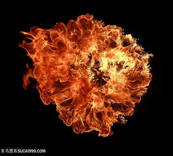 PS后期素材火焰形状火苗爆炸燃烧特效PNG免抠图JPG效果图 (22)