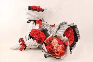 手工制作玫瑰花束图片