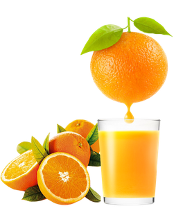 免抠新鲜水果橙子橙汁
