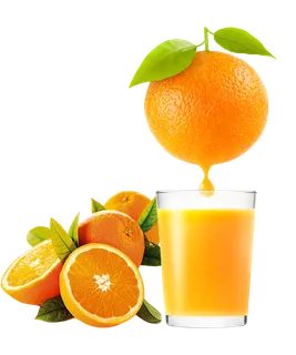 免抠新鲜水果橙子橙汁