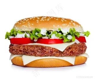 美食西餐汉堡包