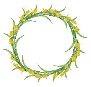 复活节花环彩蛋兔子的可爱形象插画元素(3)