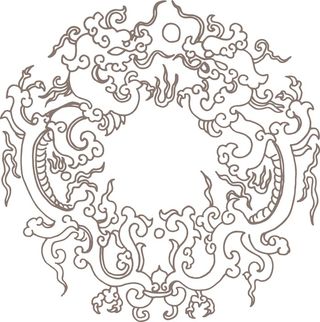 古色古香古典古风花纹边框纹路矢量图