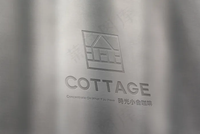 logo样机3D效果psd模版下载