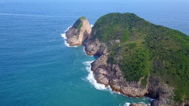 岛, 海, 海洋, 波浪, 冒险, 空气, 鸟瞰, 香港