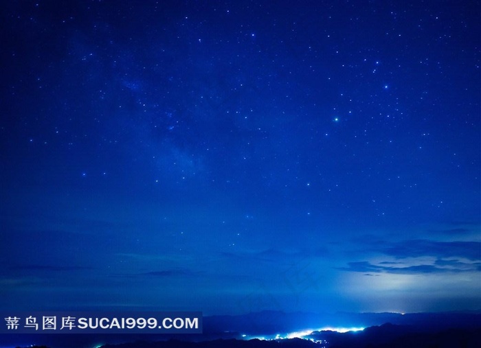 夜空下的大海