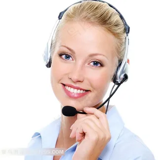 带耳麦话筒美女写真图片