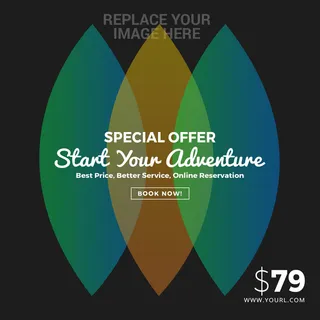 设计广告销售旅游横幅素材