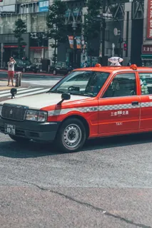 红色出租车图片 红色出租车图片
