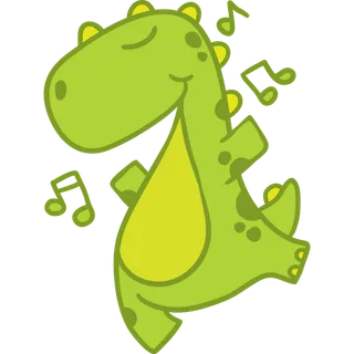 卡通恐龙生日宝宝宴派对素材恐龙派对免扣素材