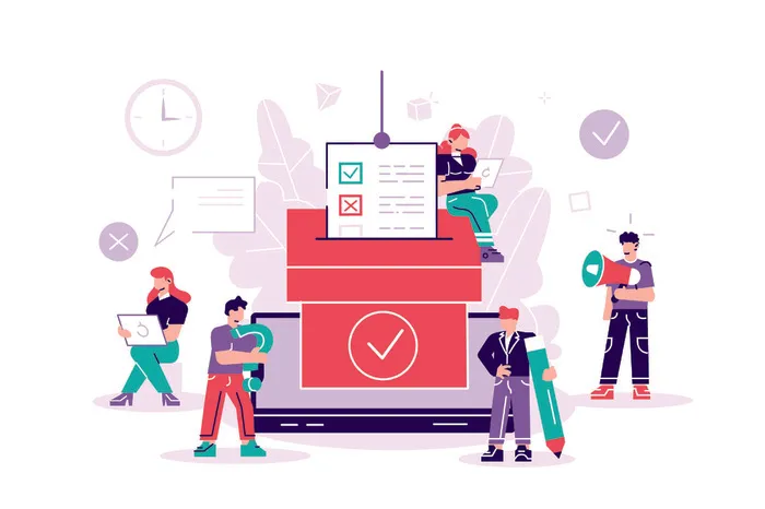 扁平化人物场景办公互联网等距ai矢量设计网页海报UI素材插画eps,ai矢量模版下载