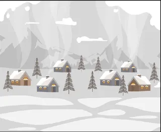 设计冬天卡通背景