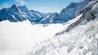 雪山 长江  山脉大自然 湖泊风景 风景