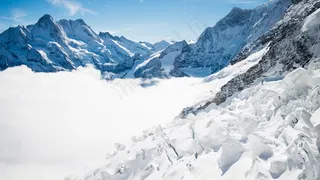 雪山 长江  山脉大自然 湖泊风景 风景