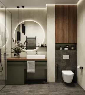 浴室现代简约风格特写场景近景(1)