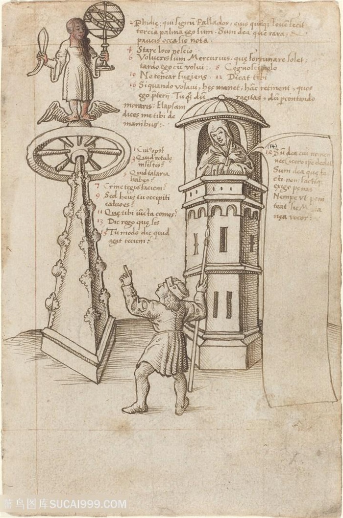 欧美建筑素描人物艺术装饰画挂画