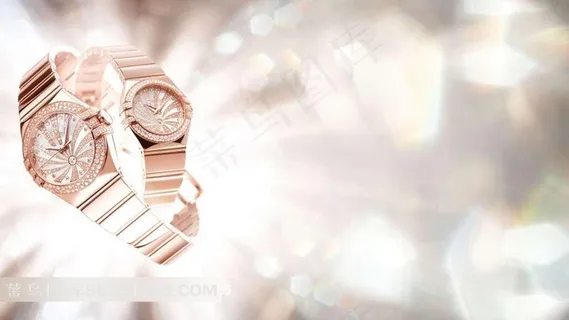 欧米茄情侣手表摄影素材