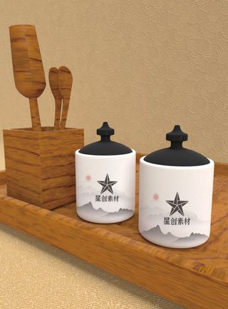 高端品牌茶叶包装盒纸袋智能贴图样机产品效果图展示PSD素材模板