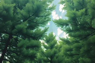 树枝绿色质感摄影