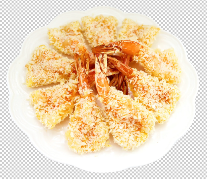 炸凤尾虾免扣素材