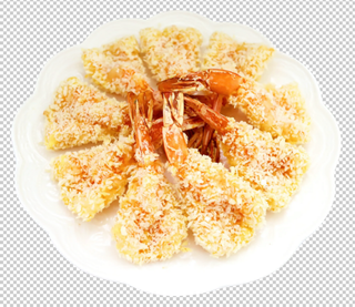 炸凤尾虾免扣素材