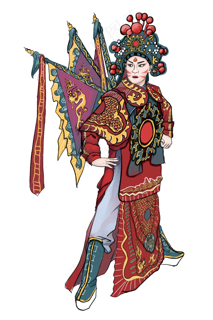[京剧国粹]京剧插画插画