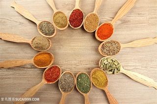 炒菜调料食材等高清图片