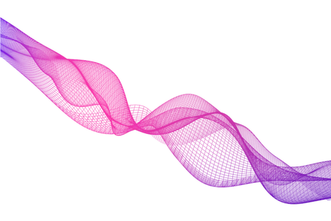 紫红色波纹渐变线条科技电商免抠png