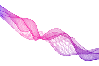 紫红色波纹渐变线条科技电商免抠png