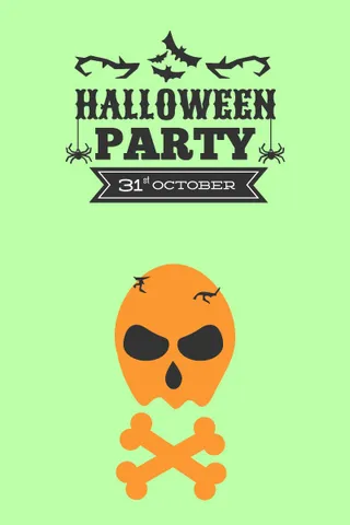 万圣节小鬼捣蛋儿童矢量插画扁平