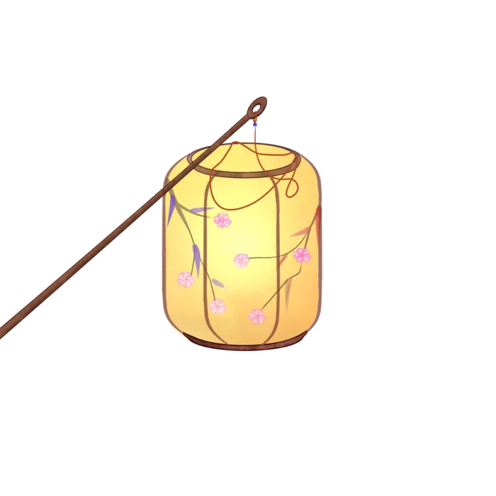卡通手绘灯笼中秋节元宵节花灯新年海报元素PNG免扣PS素材