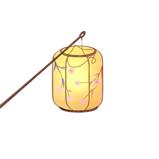 卡通手绘灯笼中秋节元宵节花灯新年海报元素PNG免扣PS素材