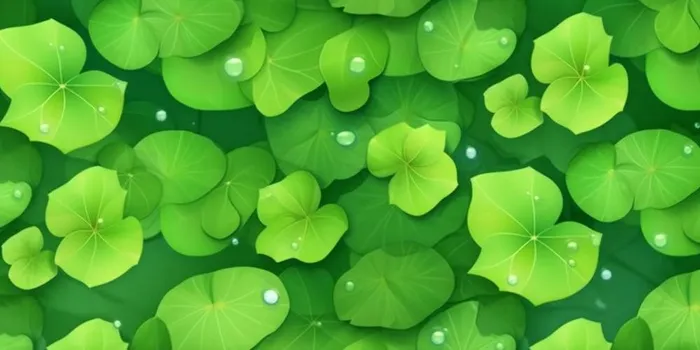 绿色水草荷叶背景(1536x768)