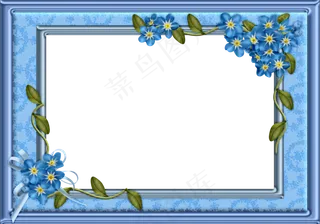 蓝相框　　