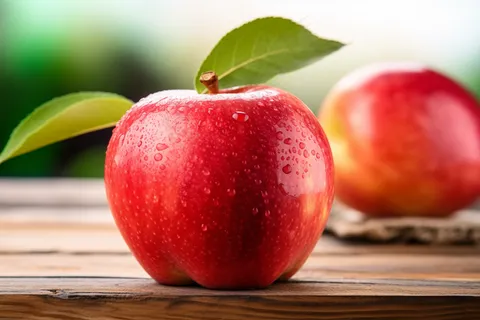 红苹果平安夜节日摄影图