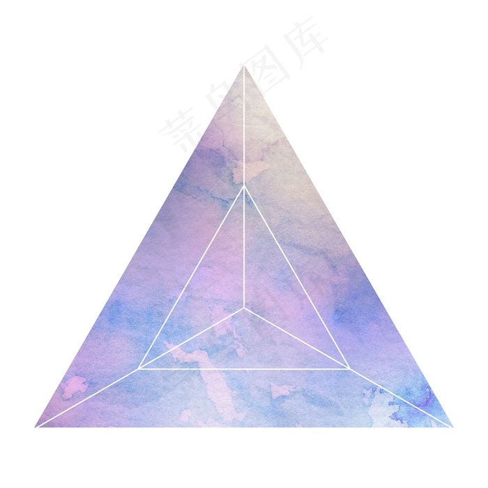 蓝色紫色的三角形