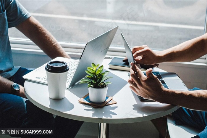 咖啡厅商务洽谈合作