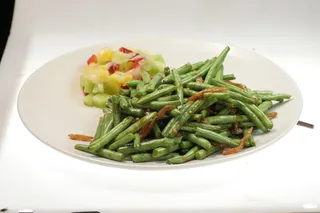 38金钩肉碎煸四季豆 石磨坊