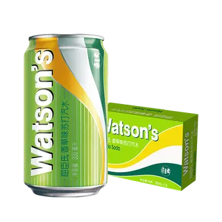 屈臣氏苏打汽水 (4)超市商品白底图免抠实物摄影png格式图片透明底