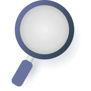 简笔画学习用品放大镜