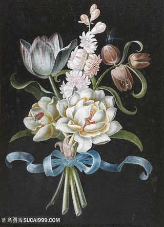 唯美高清花朵花卉静物油画图片