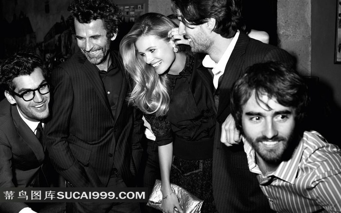 高清黑白模特图