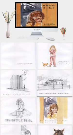 媽媽爸爸不住一起了幼儿园绘本故事ppt模版预览图