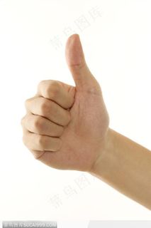 手势喻意-拇指赞扬