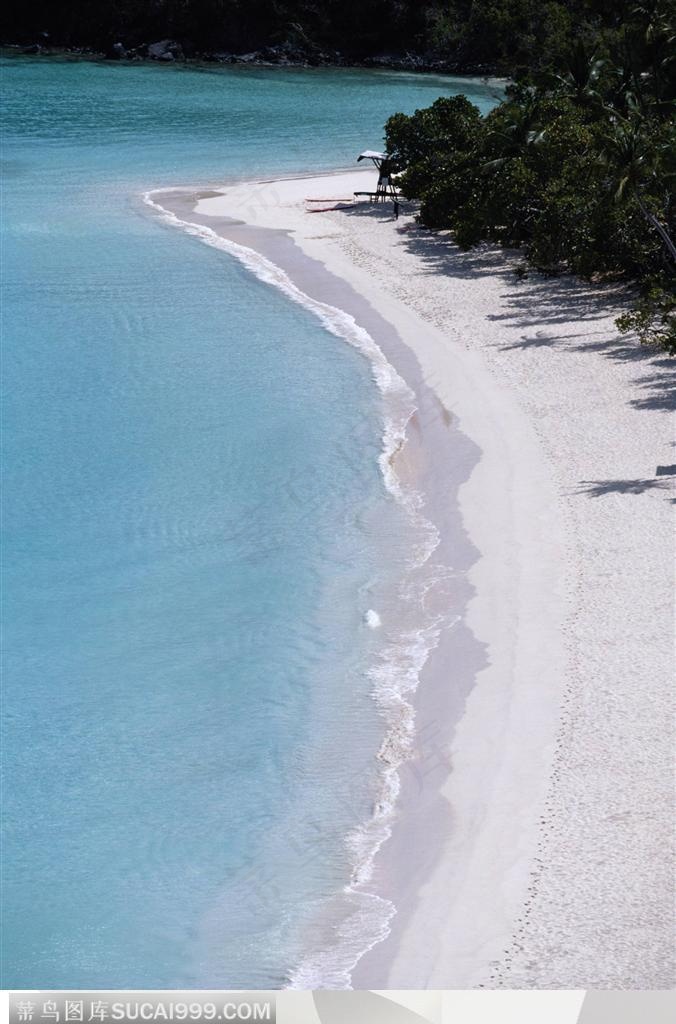 海滩休闲生活-悠长的海岸风光