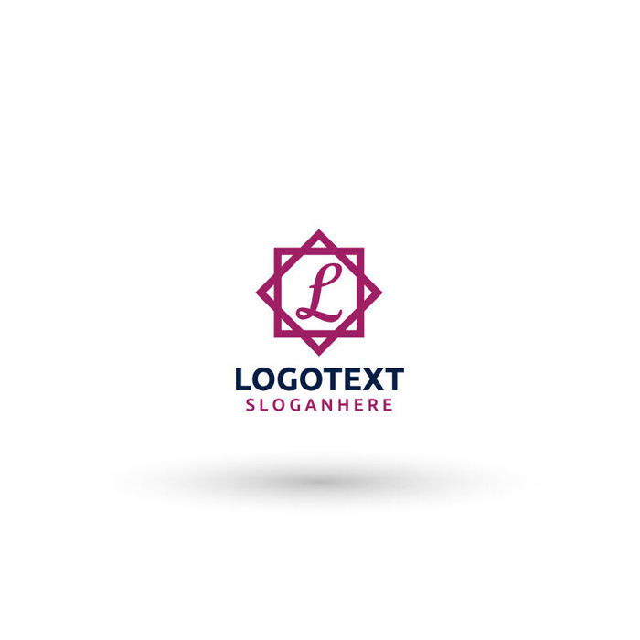 图标标识标志立体几何图形企业商标VI品牌LOGO设计模板AI矢量素材