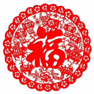 福剪纸 剪纸风元素 福剪纸 剪纸风元素