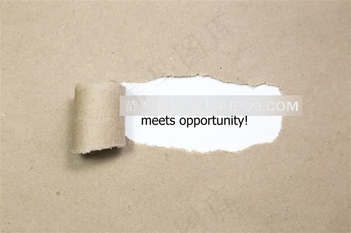 撕开纸张露出标语的素材图片