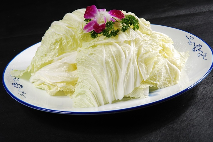 大白菜火锅配菜美食设计素材
