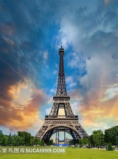 著名建筑法国埃菲尔铁搭图片